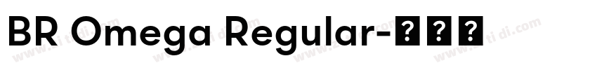 BR Omega Regular字体转换